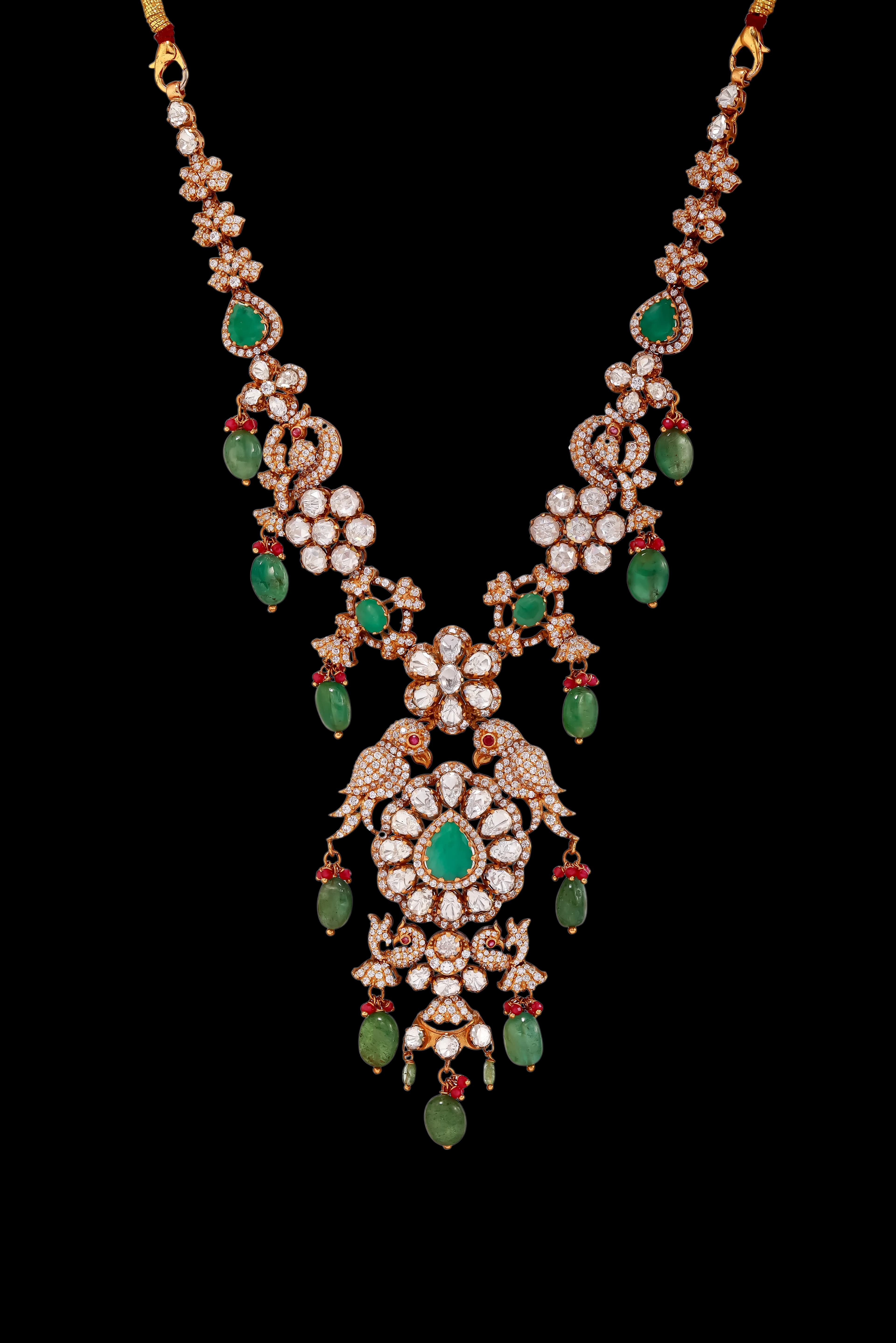 Uncut diamond and emerald haraam