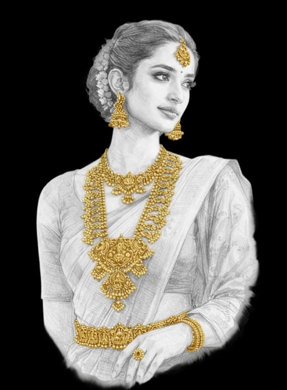 Bride in traditional jewellery