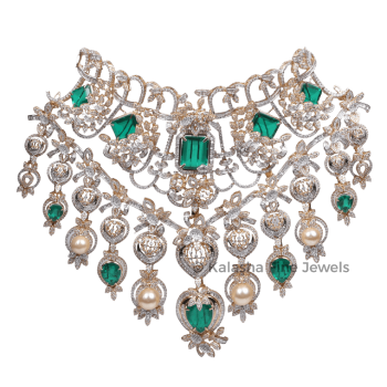 Unique Diamond Necklace designs and collection | Kalasha Fine Jewels
